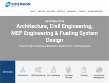 Tablet Screenshot of dimensiongroup.com